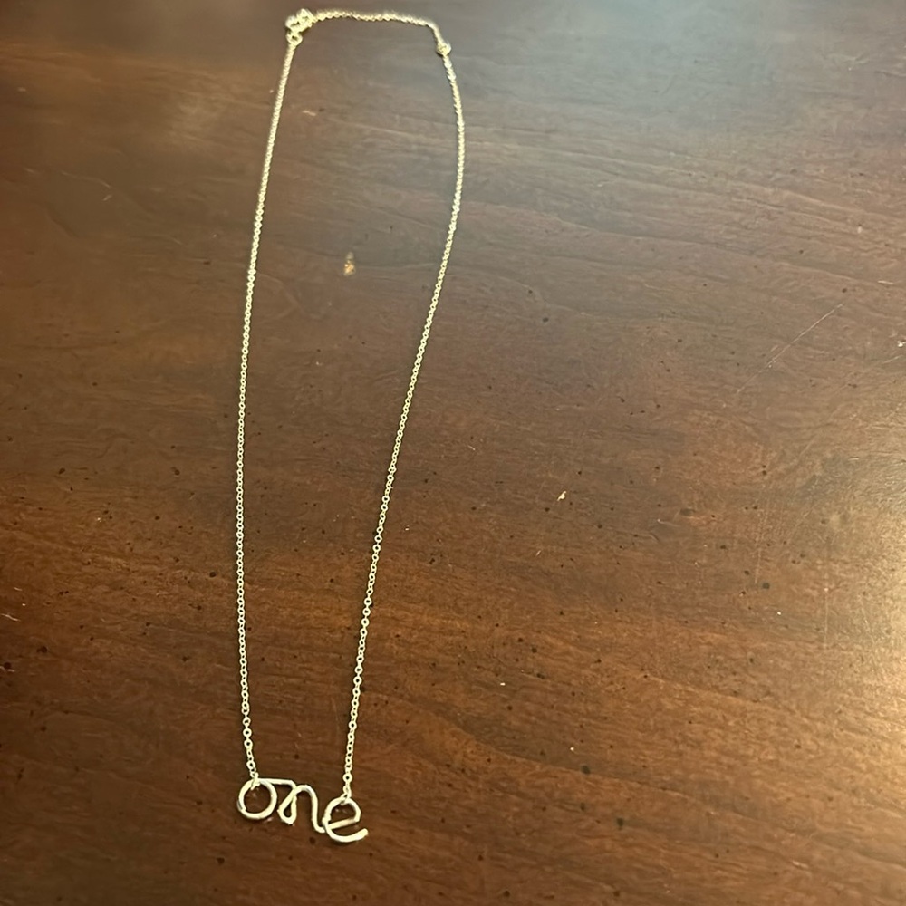 Throwing Stars "Cursive One" Necklace